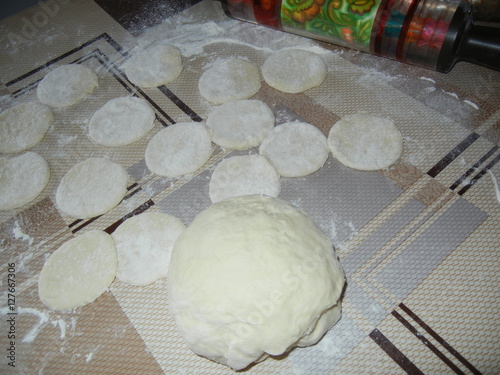 The dough for dumplings