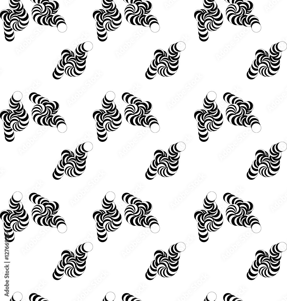 Vector seamless pattern of abstract knots Vector seamless pattern of abstract knots