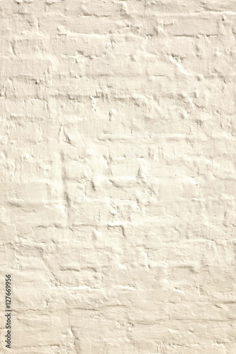 White Wash Rough Uneven Old Vertical Brick Wall Texture Backgrou