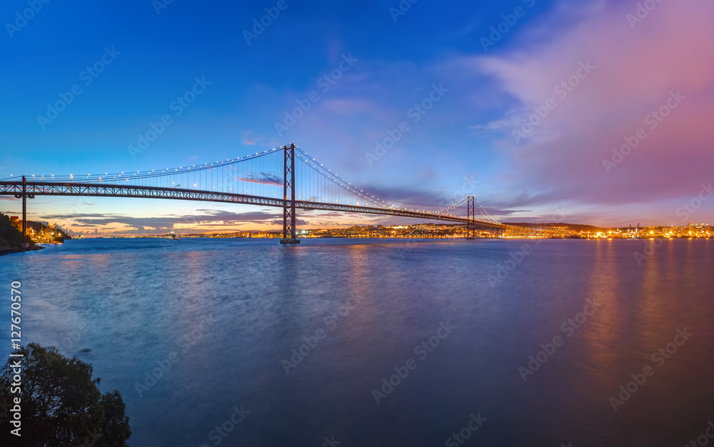 Lisbon and 25th of April Bridge - Portugal Lisbon and 25th of April Bridge - Portugal