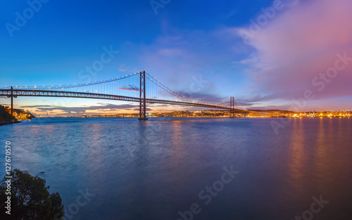 Lisbon and 25th of April Bridge - Portugal