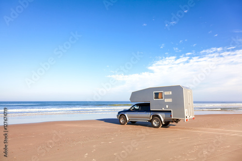 Fototapeta Naklejka Na Ścianę i Meble -  Camping am Strand