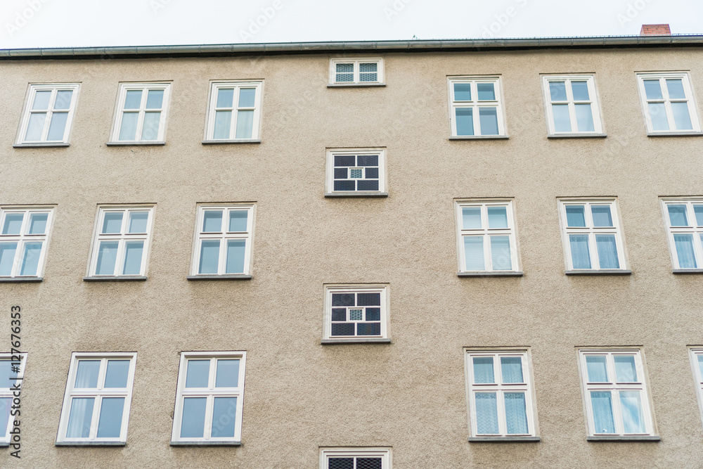 Fototapeta premium Building made with precast concrete slabs