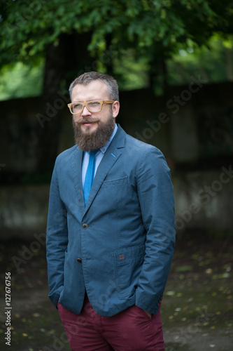 bearded man. elements of modern style