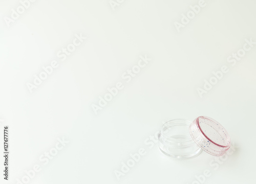Empty Cosmetic bowl isolated on white