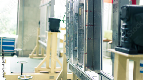 euipment in modern manufacturing factory photo