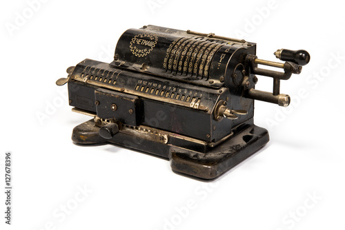 vintage mechanical counting machine