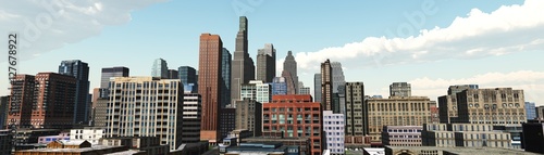 panorama cityscape. modern high-rise buildings. panorama of the central part of the city.
