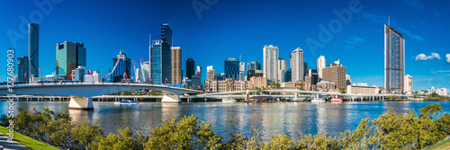 BRISBANE, AUSTRALIA, SEPT 13 2016:View of Brisbane from South Ba photo