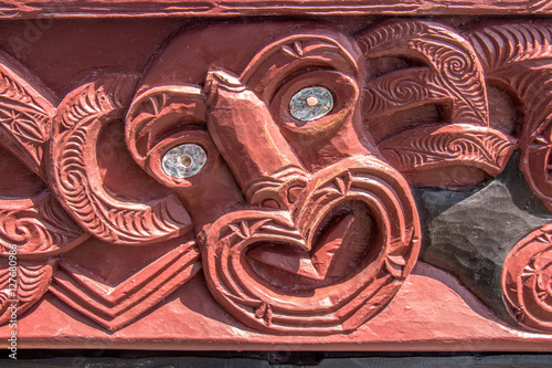 New Zealand Maori boat carving © Natalia