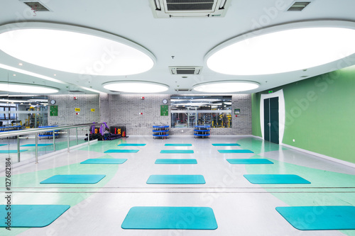 interior of yoga room