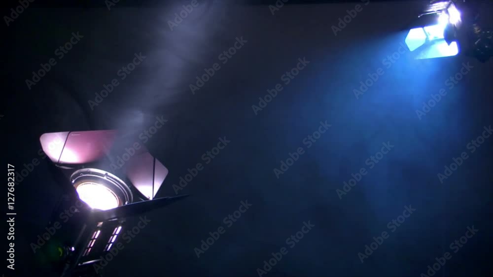10636 Interview background with spotlight and heavy smoke full loopable!
