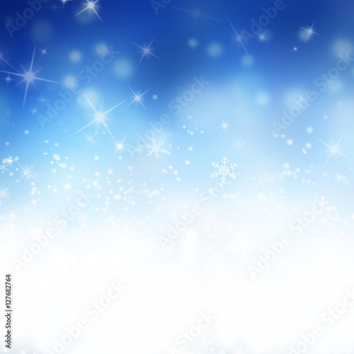 Blue abstract winter background