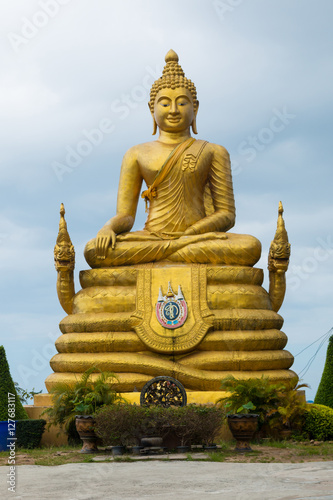 Big marble buddha statue on Phuket island