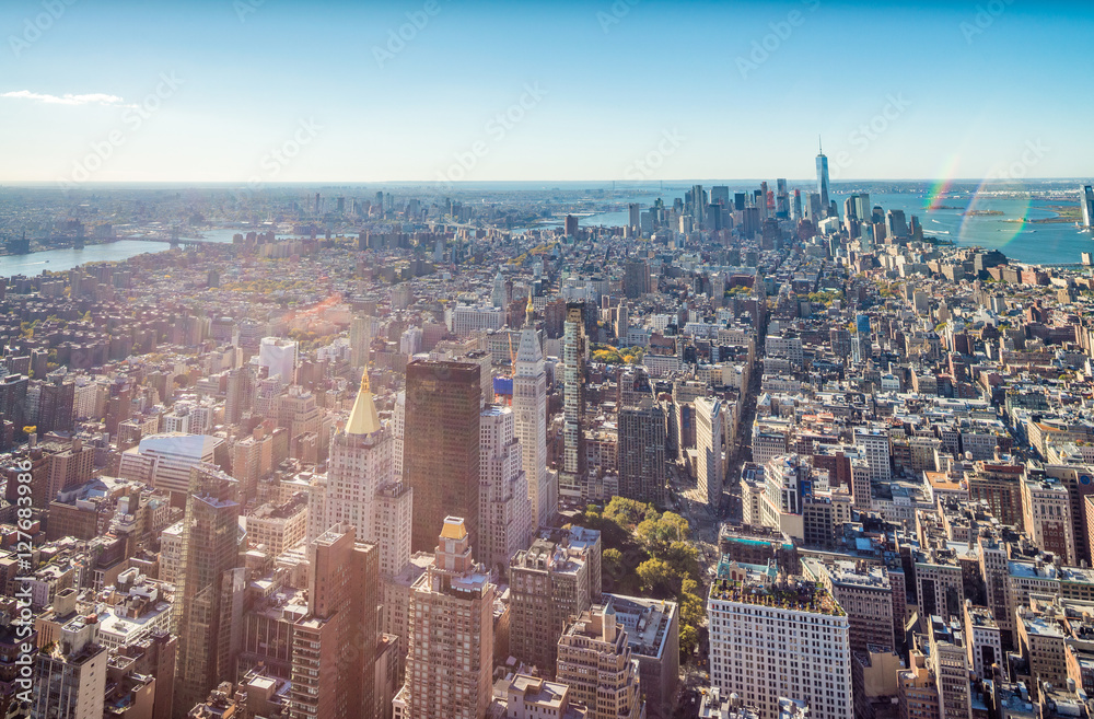Aerial view of Midtown Manhattan - New York, USA