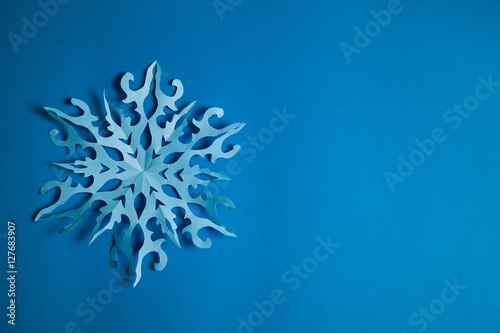 Blue Paper snowflake
