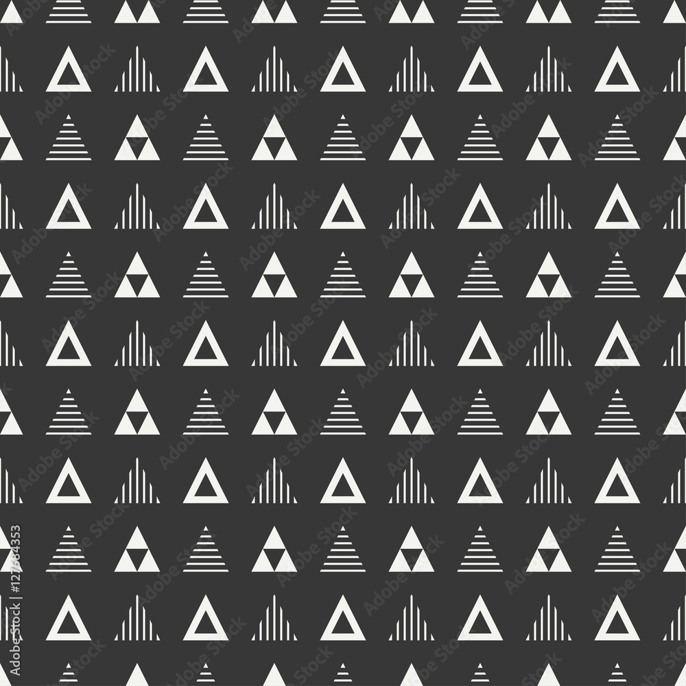 Geometric line monochrome abstract hipster seamless pattern with triangle. Wrapping paper. Scrapbook. Print. Vector illustration. Background. Graphic texture for your design, wallpaper. Geometric line monochrome abstract hipster seamless pattern with triangle. Wrapping paper. Scrapbook. Print. Vector illustration. Background. Graphic texture for your design, wallpaper.