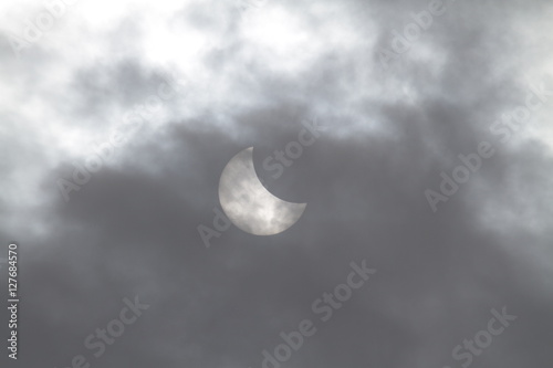 A lunar eclipse