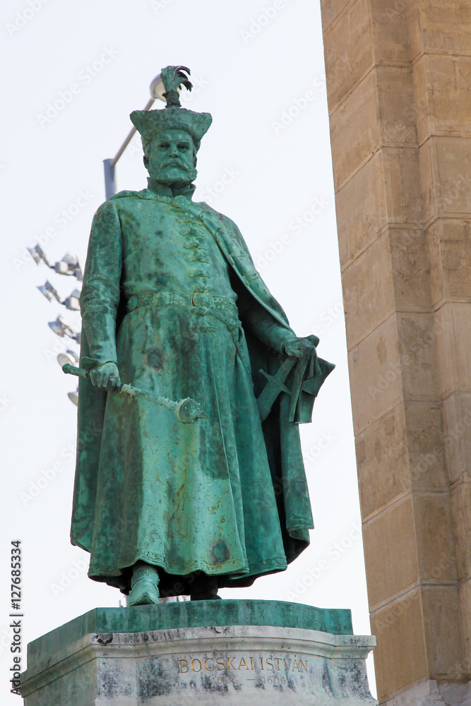 Statue of Stephen Bocskai in Budapest, Hungary