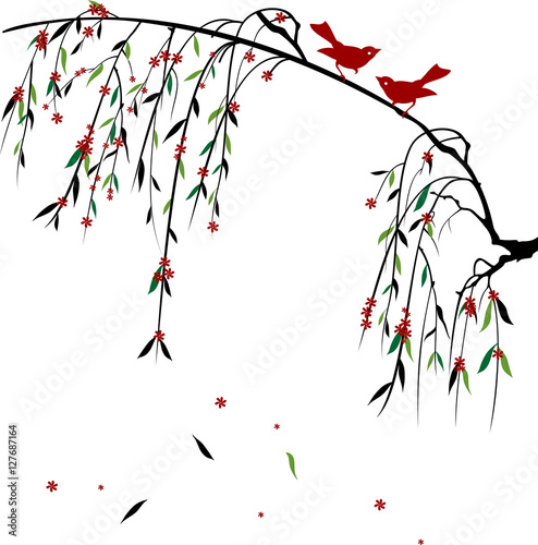 tree branches with birds