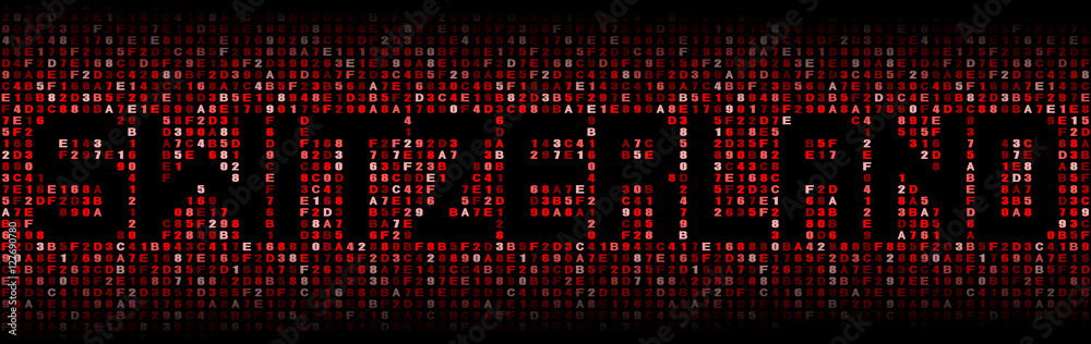 Switzerland text on hex code illustration