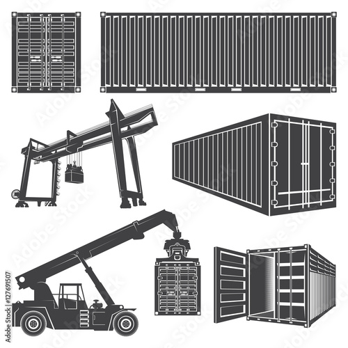 container loader gantry crane.