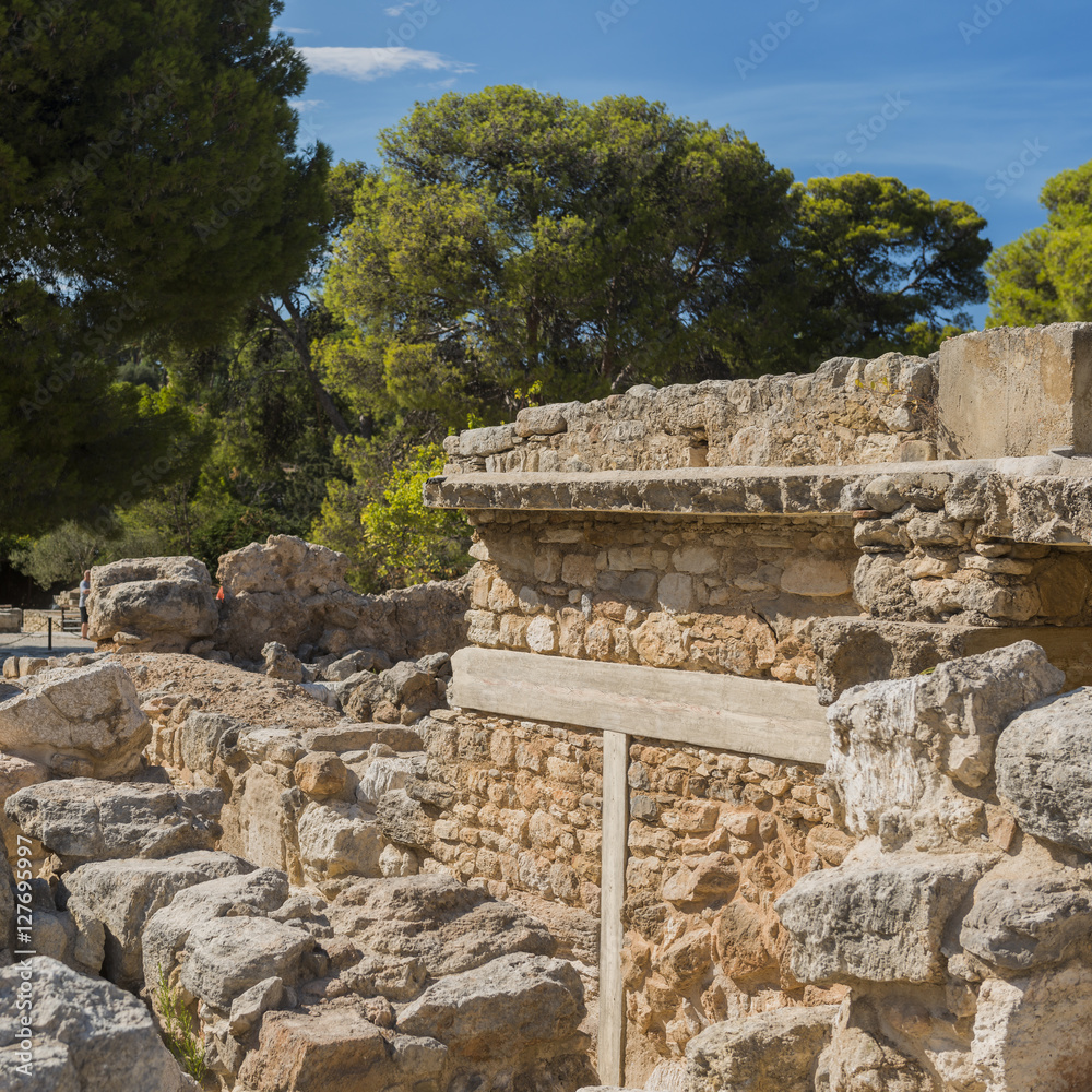 Ruinen in Knossos auf Kreta