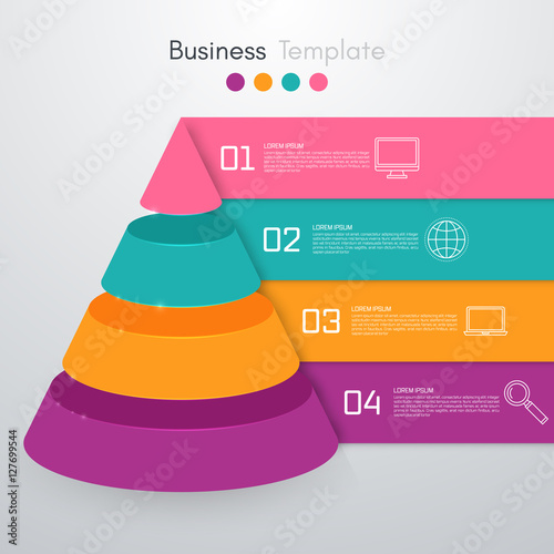 Vector illustration infographics four options