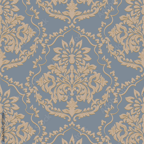 Vintage Baroque damask pattern