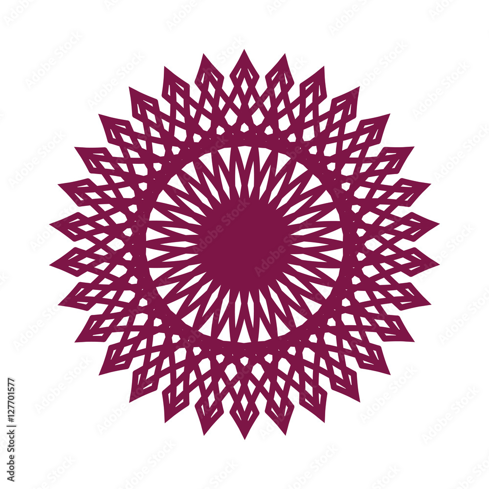 Circle delicate lace contour decorative rosette element isolated on white fond. For invitations, banknotes, diplomas, certificates, tickets and other papers security design. Vector illustration Circle delicate lace contour decorative rosette element isolated on white fond. For invitations, banknotes, diplomas, certificates, tickets and other papers security design. Vector illustration