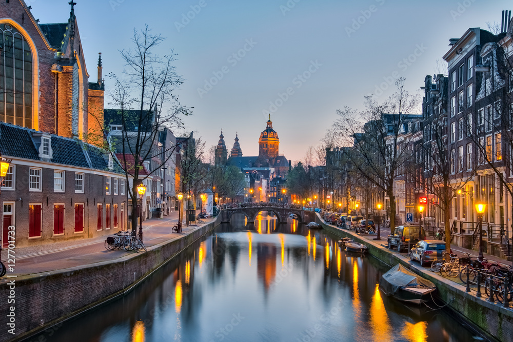 Church of Saint Nicholas in Amsterdam city, Netherlands