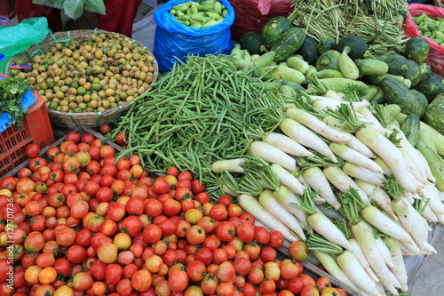 fresh vegetables selling at agriculture fair