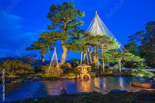 Light-up of Kenrokuen Garden and Kanazawa Castle Park in Kanazaw