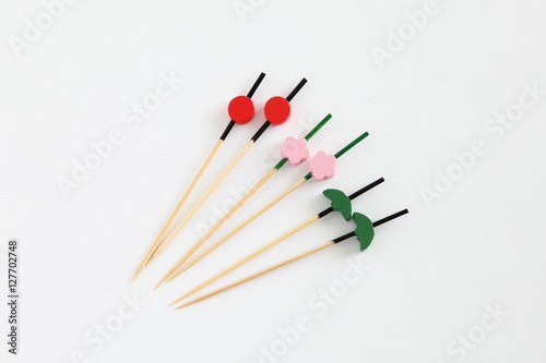 Japanese Beautiful Bamboo Food Skewers for Party