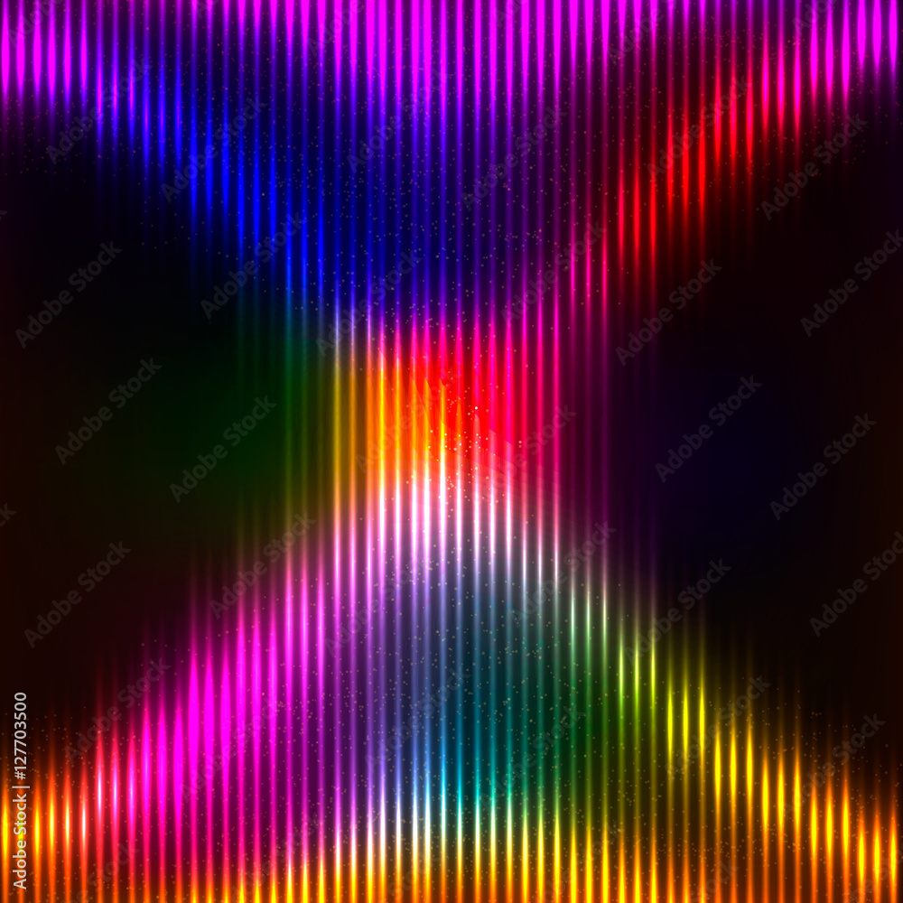 Abstract background with shining magic lights
