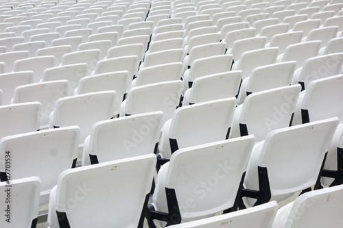 Empty audience seats