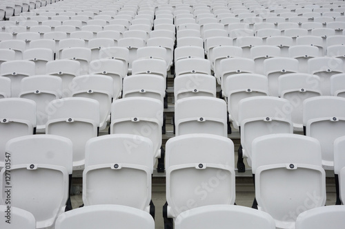 Empty audience seats