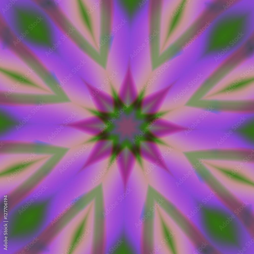 Fototapeta premium Pink and purple flower fractal