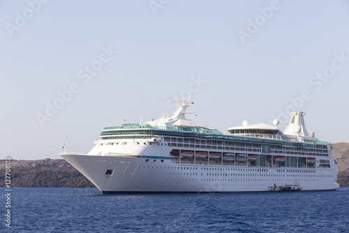 Luxury Cruise Ship Sailing from Port © sergiokat