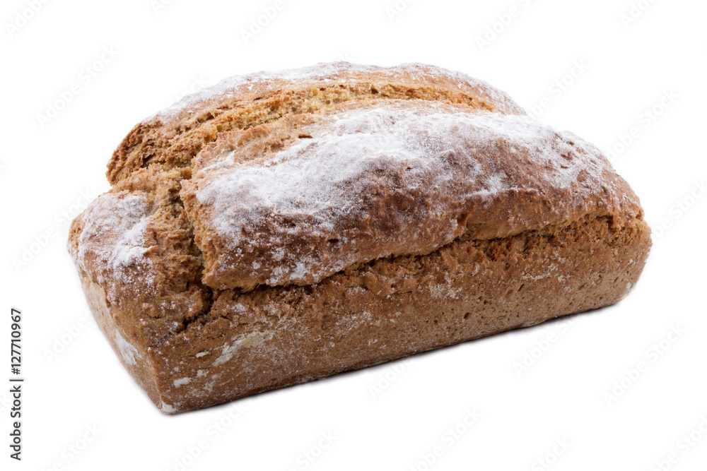 irish soda bread, isolated on white