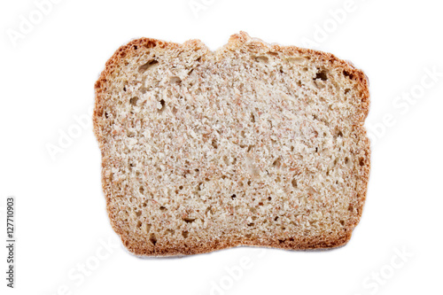 slice irish soda bread, isolated on white