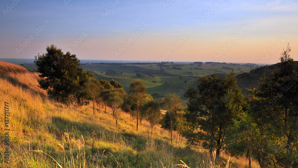 Australia Landscape : Rural view of Black Hill in Camperdown, Victoria