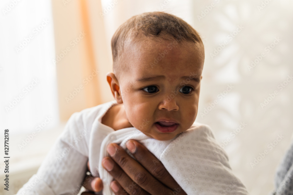 Adorable little african american baby boy - Black people Adorable little african american baby boy - Black people