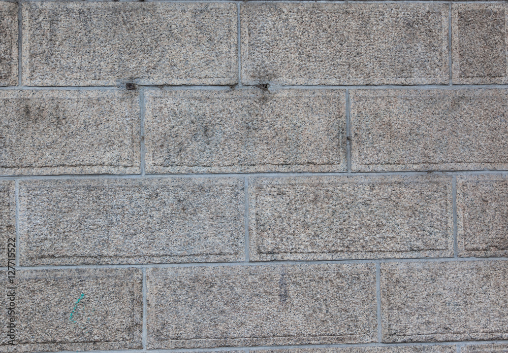 Naklejka premium Old castle stone brick block textured wall