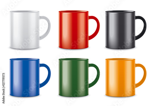 Matt colored cups