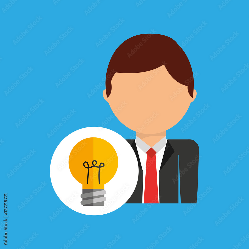 idea business man suit worker icon vector illustration eps 10 idea business man suit worker icon vector illustration eps 10