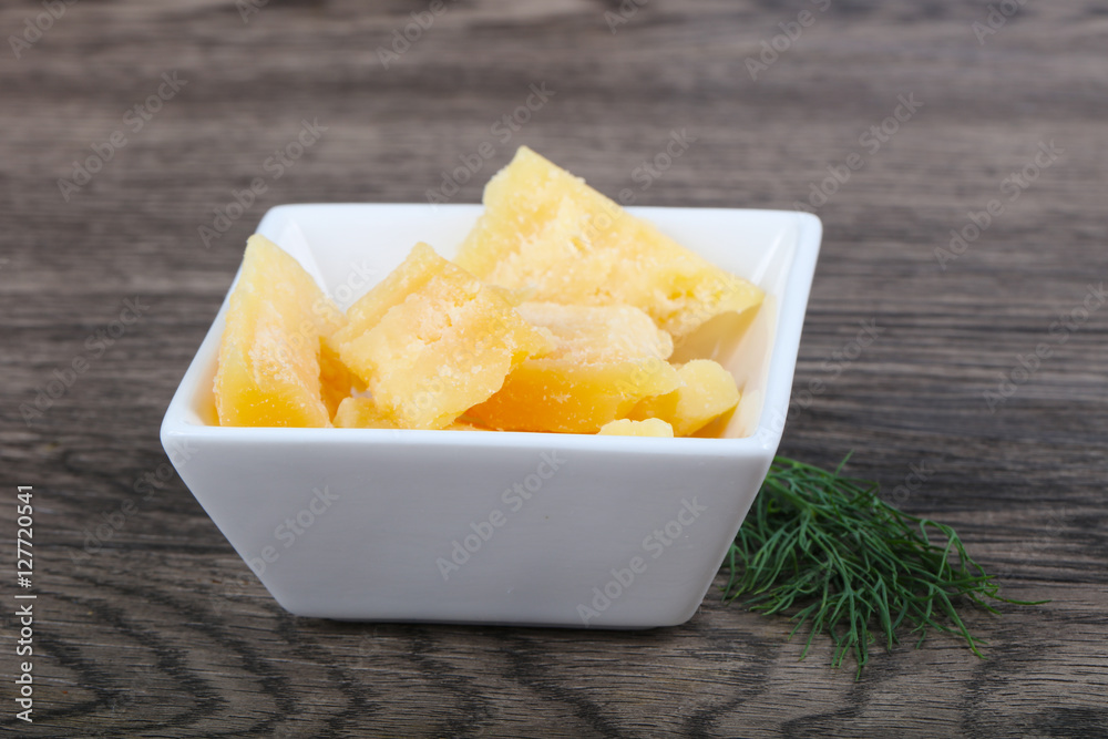 Crunchy parmesan cheese Crunchy parmesan cheese