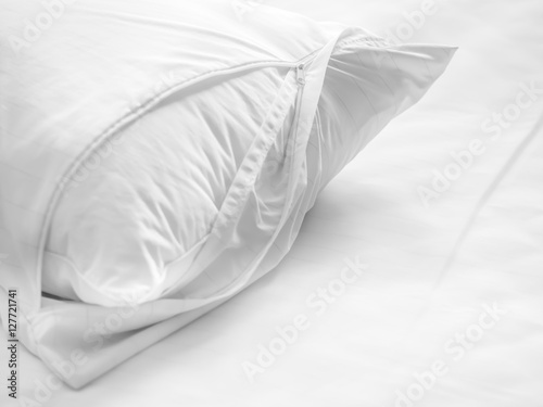 Dust mites pillow and bedding cover.