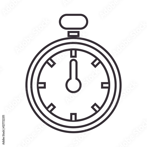 chronometer watch isolated icon vector illustration design