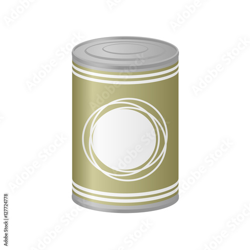 metal can of preserved food